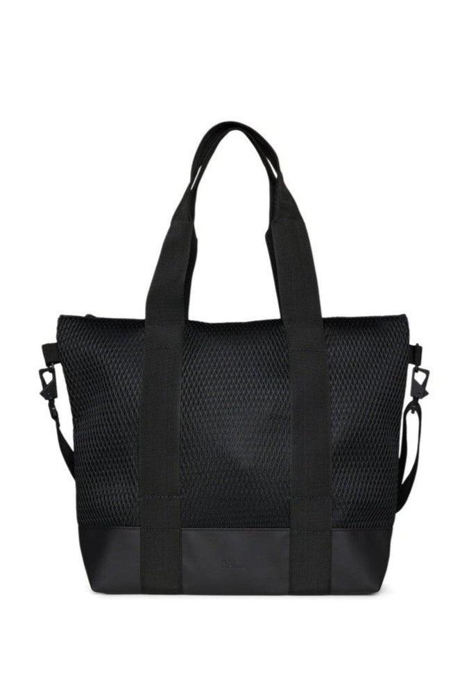 Rains Tote Bag MINI MESH W3 Black-Bagger-BagBrokers