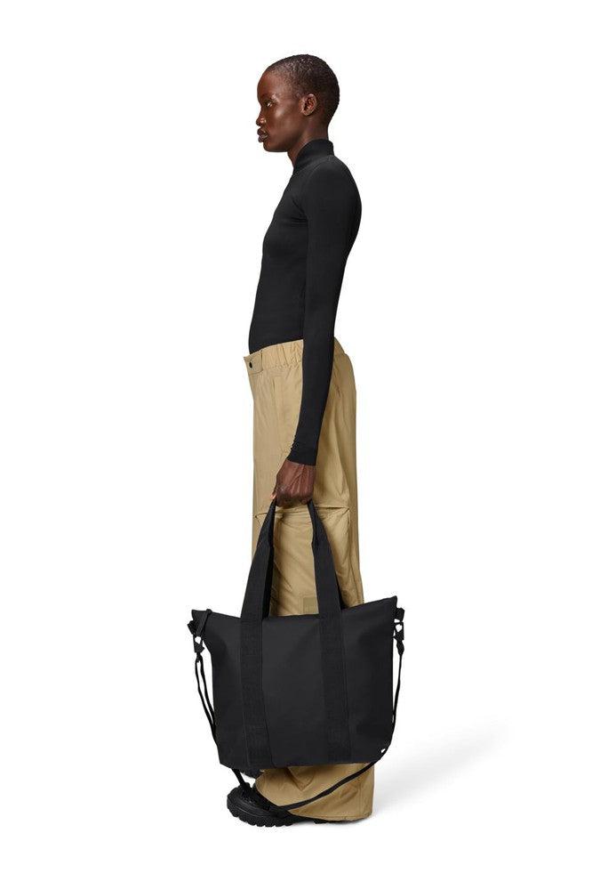 Rains Tote Bag MINI W3 Black-Bagger-BagBrokers