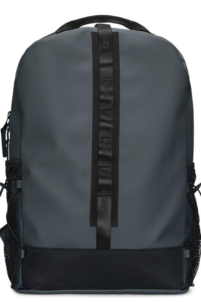 Zaino RAINS Clip Front Backpack Impermeabile - 21 Litri, Tasca Laptop 16", Design Urbano, Colore Ghiaccio