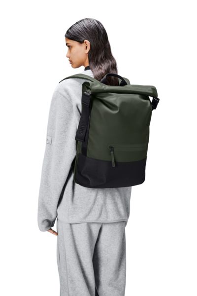 Rains Trail Rolltop backpack W3 Green-Ryggsekker-BagBrokers