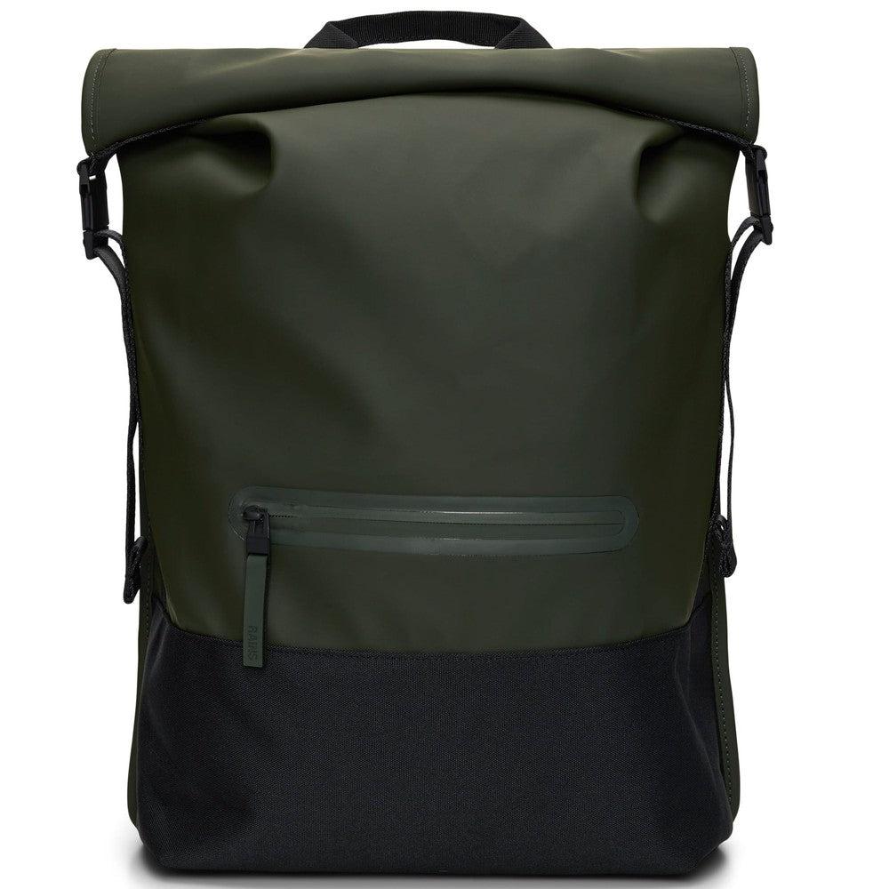 Rains Trail Rolltop backpack W3 Green-Ryggsekker-BagBrokers