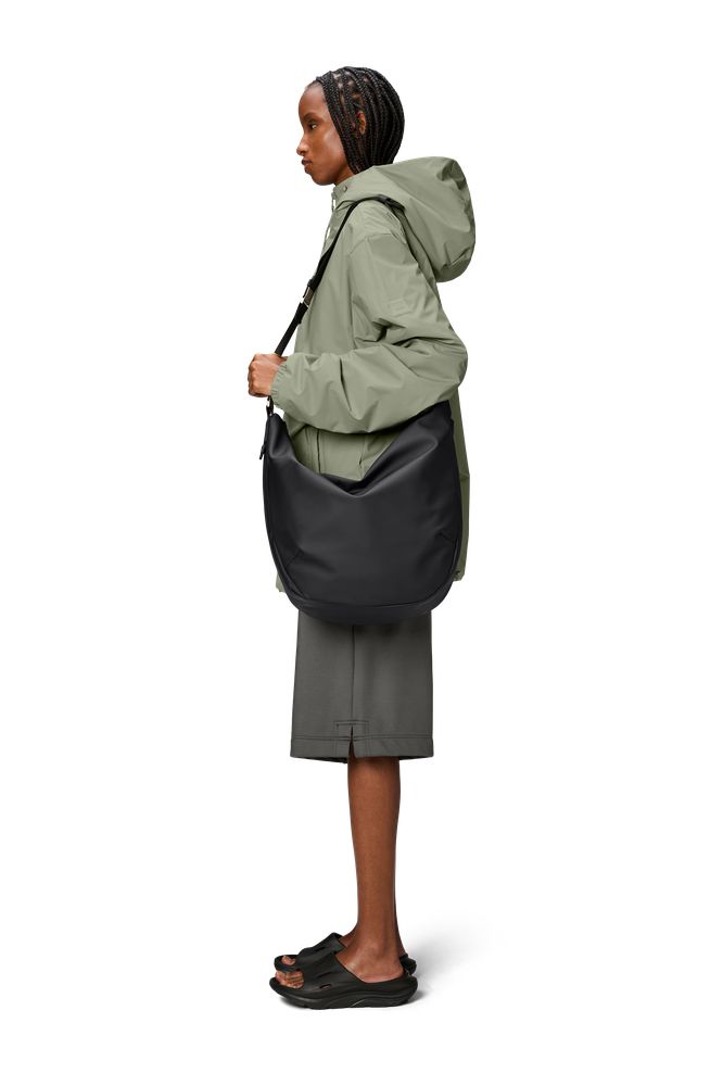 Rains valera Shoulder Bag Large W3 Black-Bagger-BagBrokers