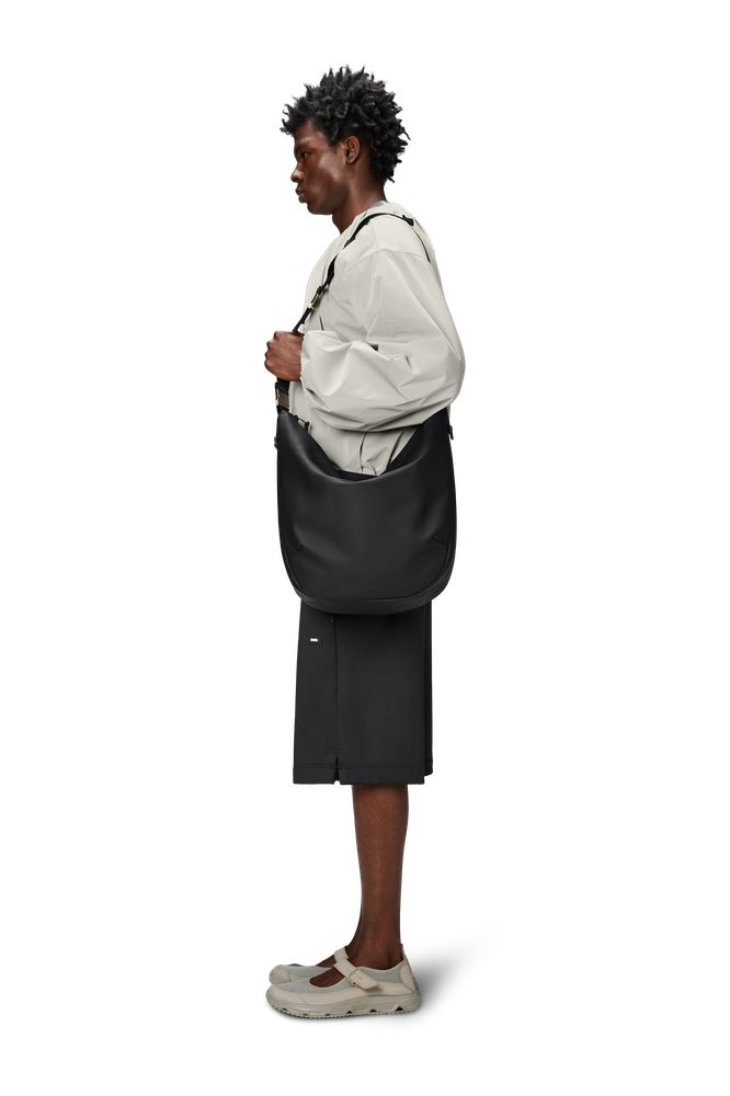 Rains valera Shoulder Bag Large W3 Black-Bagger-BagBrokers