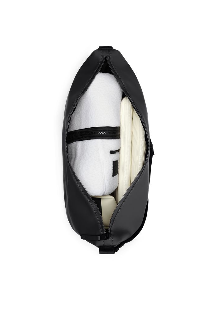 Rains valera Shoulder Bag Large W3 Black-Bagger-BagBrokers