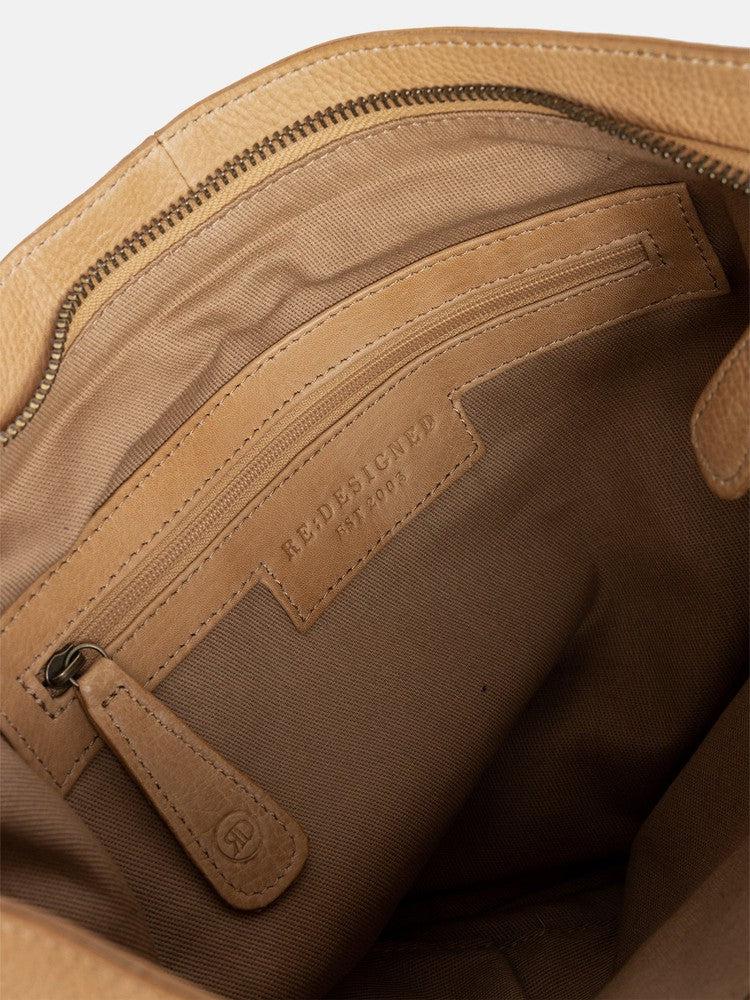 Re:Designed by Dixie 1656 Urban stor skulderveske i skinn Desert Sand-Damevesker-BagBrokers