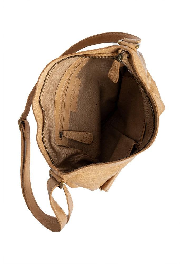 Re:Designed by Dixie 1656 Urban stor skulderveske i skinn Desert Sand-Damevesker-BagBrokers