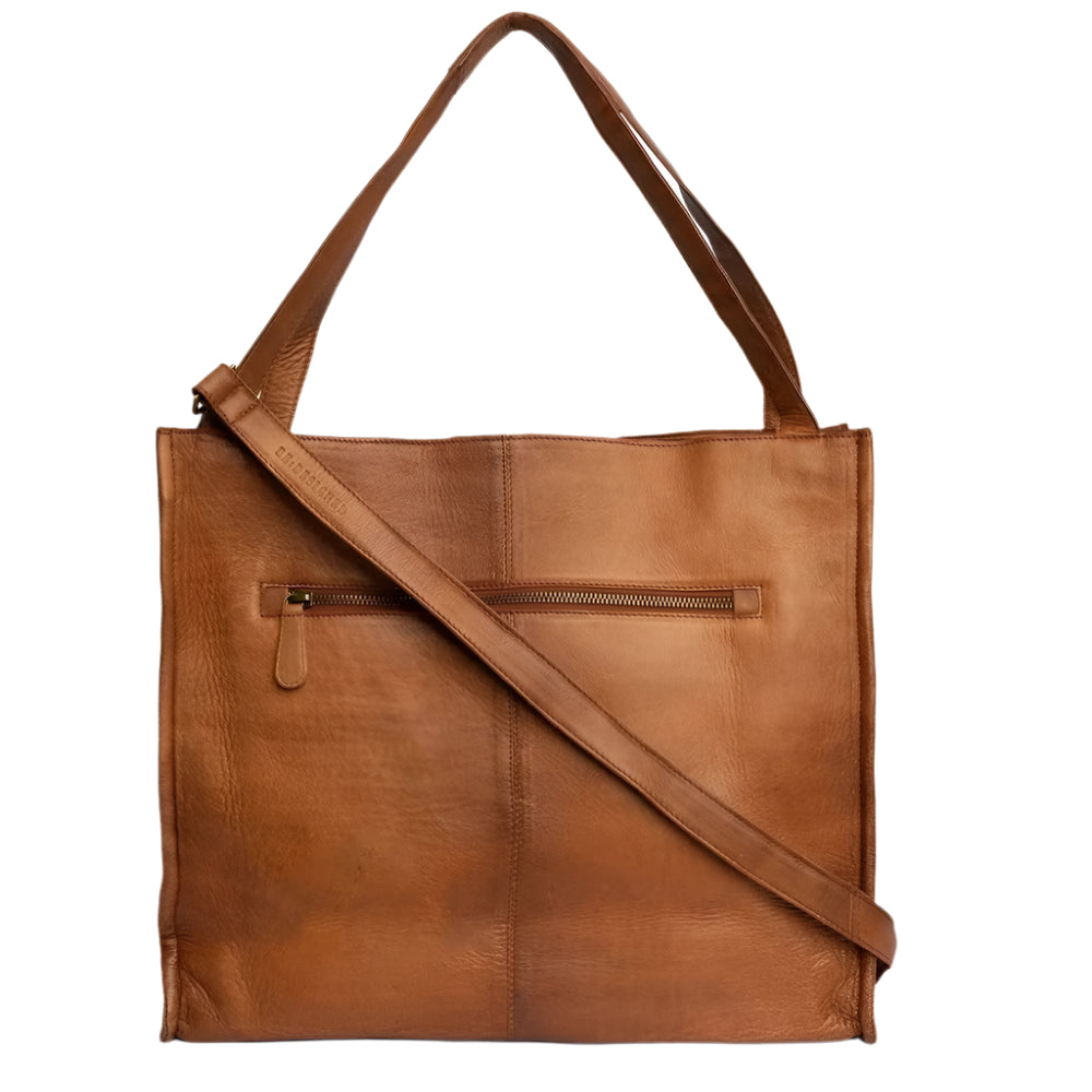 Re:Designed by Dixie Aro Urban stor skulderveske i skinn Walnut-Damevesker-BagBrokers