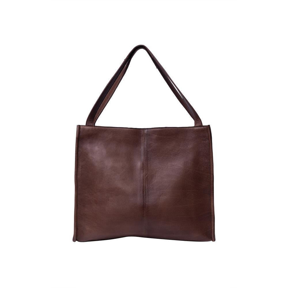 Re:Designed by Dixie Aro Urban stor skulderveske i skinn Woodsmoke-Damevesker-BagBrokers