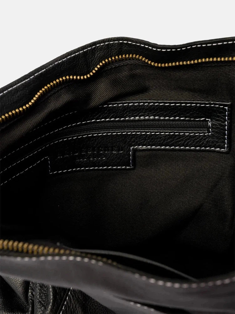 Re:Designed est 2003 Easton Big skulderveske i skinn Black-Damevesker-BagBrokers