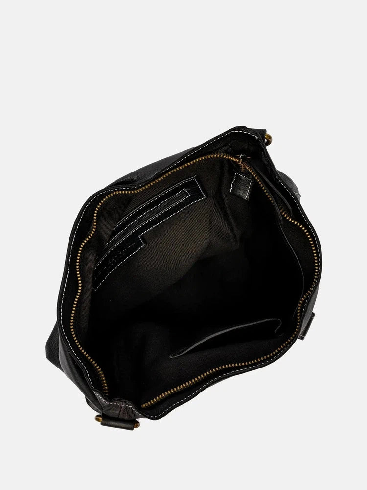 Re:Designed est 2003 Easton Big skulderveske i skinn Black-Damevesker-BagBrokers