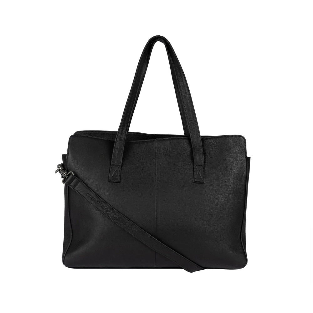 Re:Designed by Dixie Evia Urban skulderveske i skinn Svart-Damevesker-BagBrokers