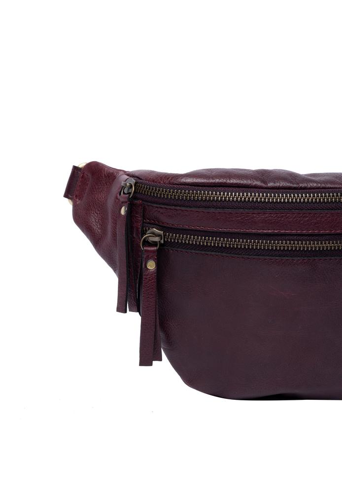 Re:Designed by Dixie Faust Urban bumbag i skinn Dark Cherry-Damevesker-BagBrokers