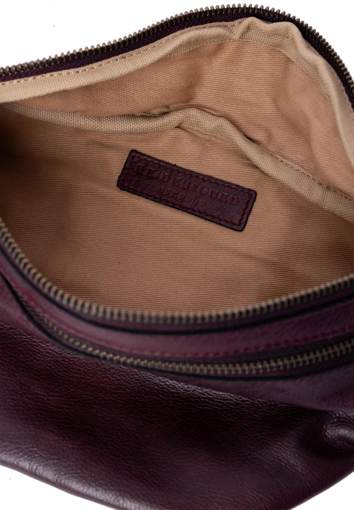 Re:Designed by Dixie Faust Urban bumbag i skinn Dark Cherry-Damevesker-BagBrokers