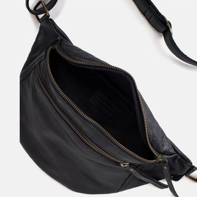 Re:Designed by Dixie Faust Urban bumbag i skinn Burned Svart-Damevesker-BagBrokers