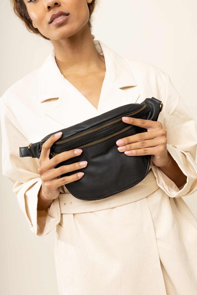 Re:Designed by Dixie Faust Urban bumbag i skinn Svart-Damevesker-BagBrokers