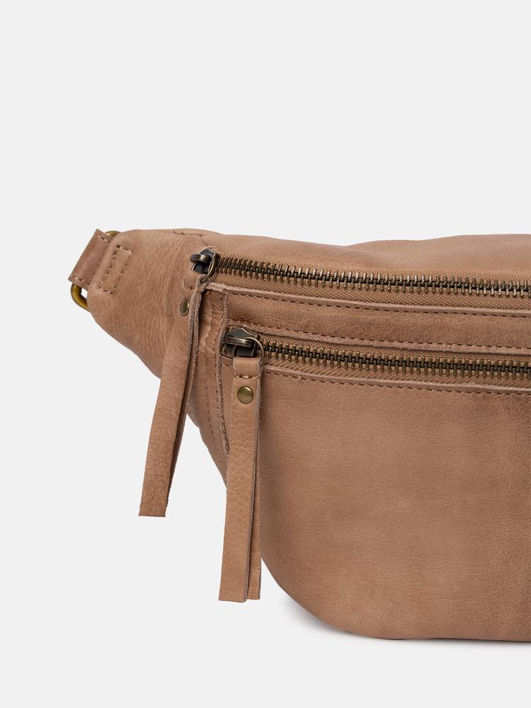 Re:Designed by Dixie Faust Urban bumbag i skinn Taupe-Damevesker-BagBrokers