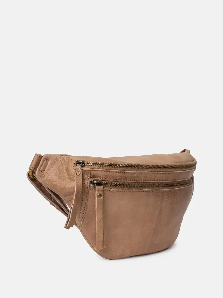 Re:Designed by Dixie Faust Urban bumbag i skinn Taupe-Damevesker-BagBrokers