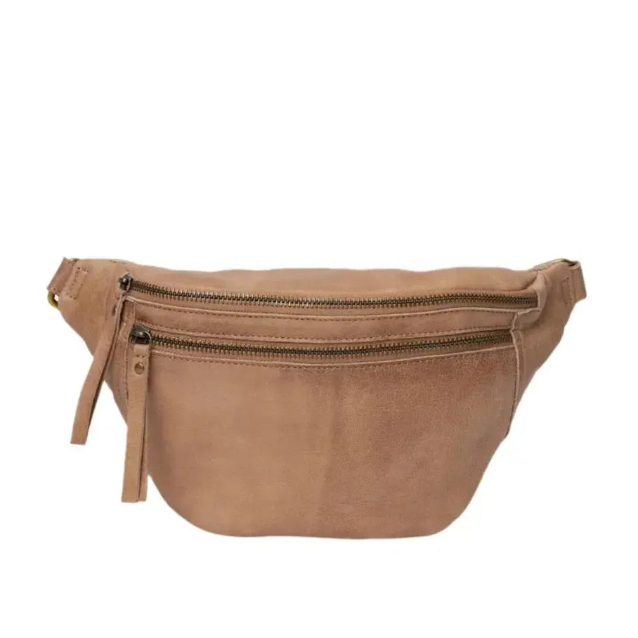 Re:Designed by Dixie Faust Urban bumbag i skinn Taupe-Damevesker-BagBrokers