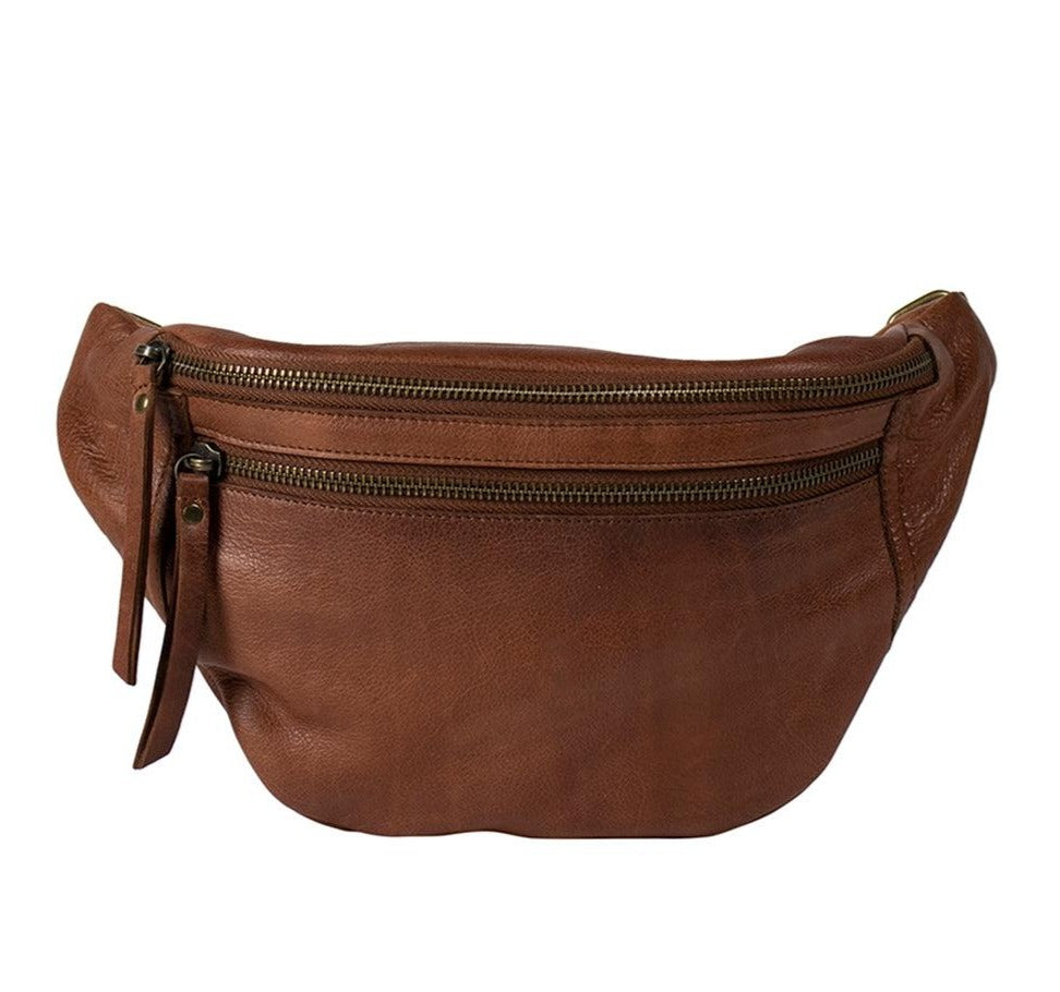 Re:Designed by Dixie Faust Urban bumbag i skinn Walnut-Damevesker-BagBrokers