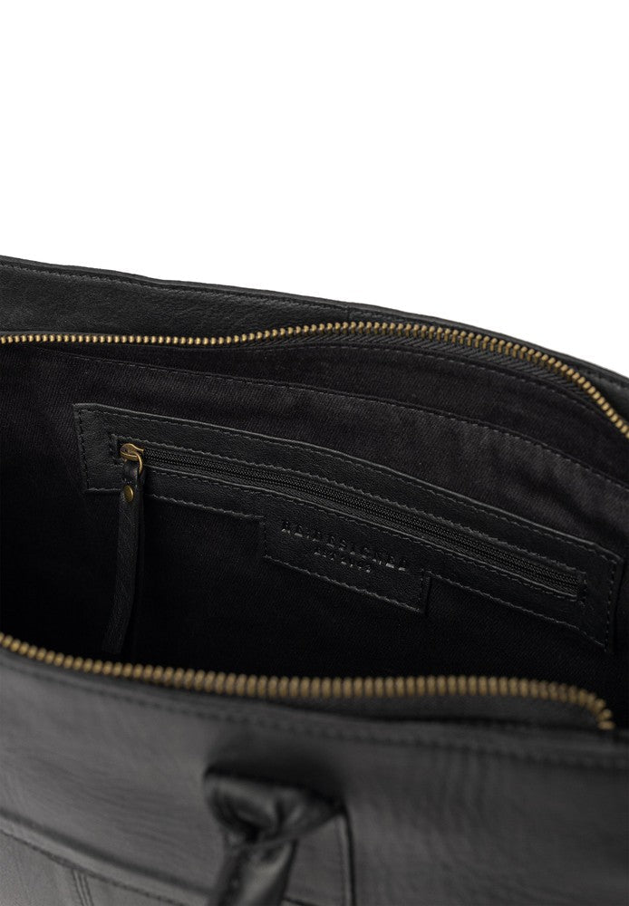 Re:Designed by Dixie Feline stor veske med bærehåndtak i skinn Svart-Damevesker-BagBrokers