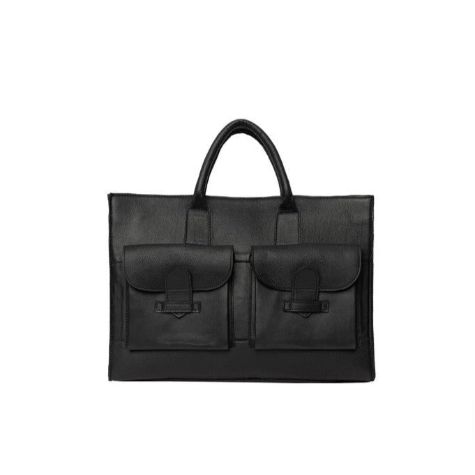 Re:Designed by Dixie Feline stor veske med bærehåndtak i skinn Svart-Damevesker-BagBrokers