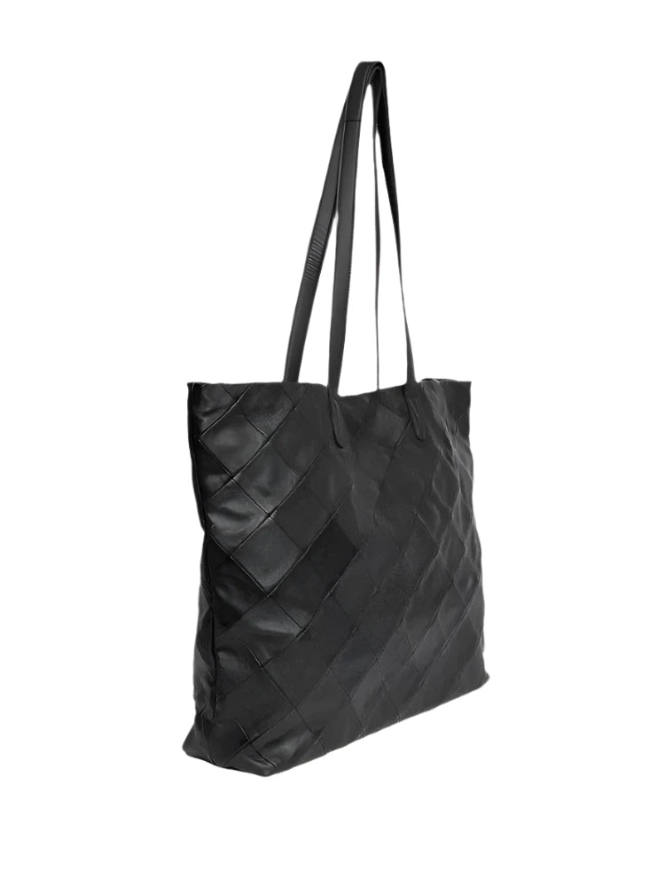 Re:Designed by Dixie Gry skulderveske i skinn Black-Damevesker-BagBrokers