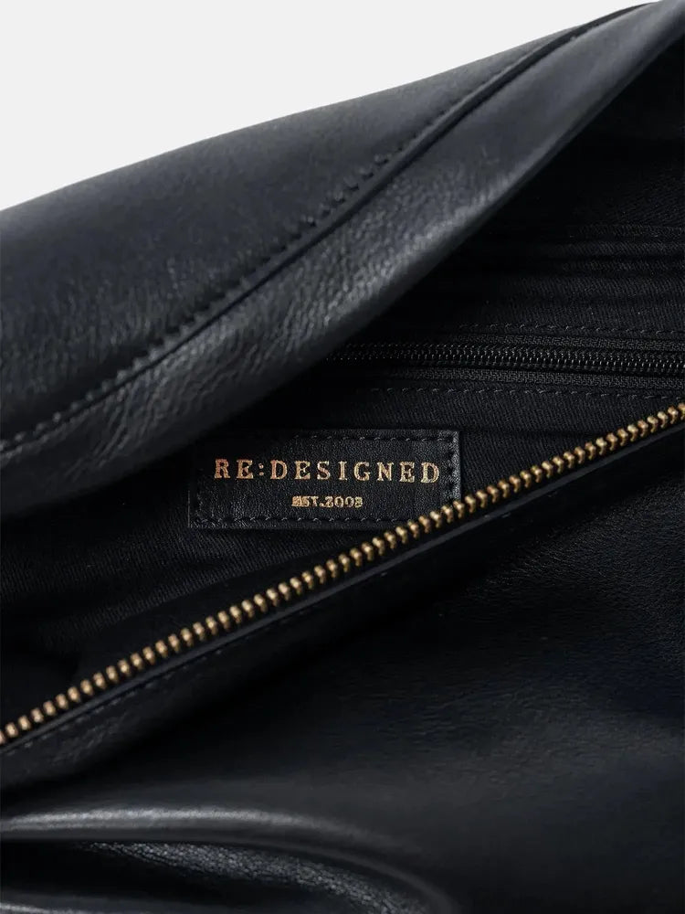 Re:Designed by Dixie Jeane Bumbag i skinn Svart-Damevesker-BagBrokers