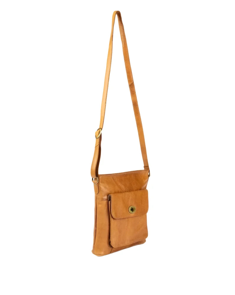 Re:Designed by Dixie Kay Urban skulderveske i skinn Burned Tan-Damevesker-BagBrokers