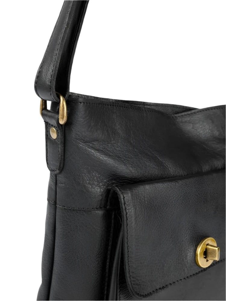 Re:Designed by Dixie Kay Urban skulderveske i skinn Svart-Damevesker-BagBrokers