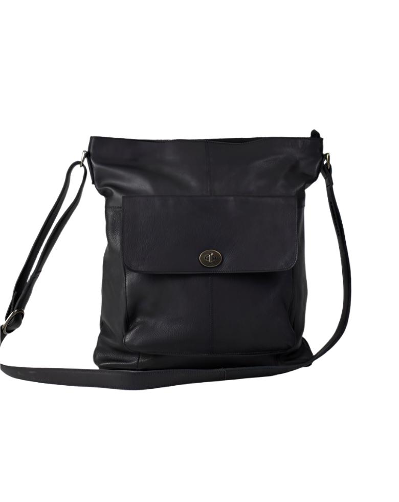 Re:Designed by Dixie Kay Urban skulderveske i skinn Svart-Damevesker-BagBrokers