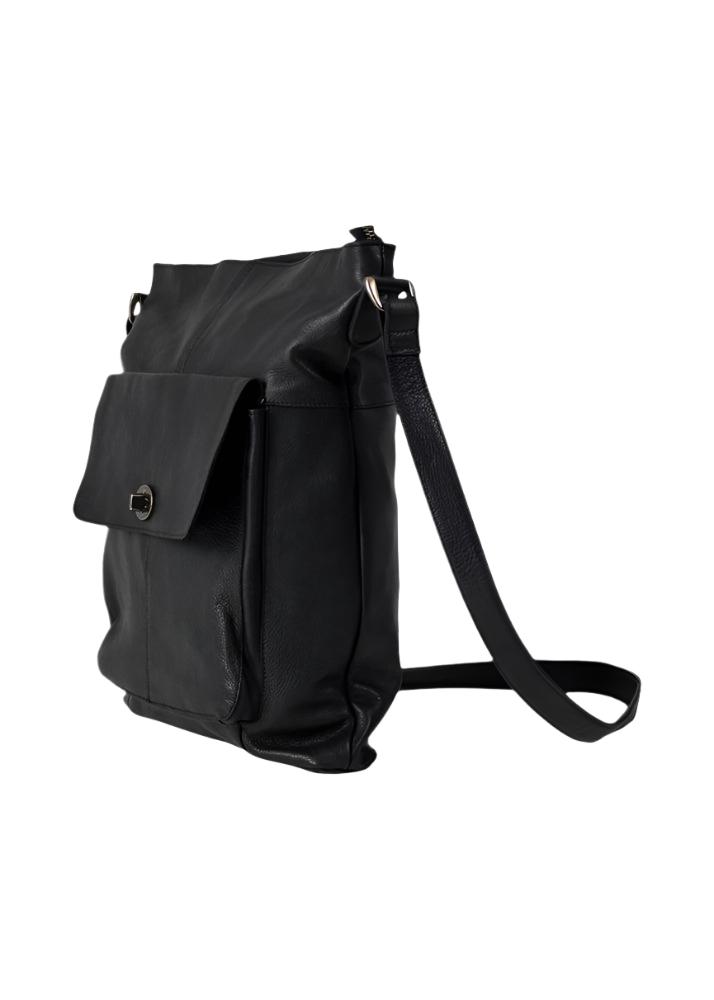 Re:Designed by Dixie Kay Urban skulderveske i skinn Svart-Damevesker-BagBrokers