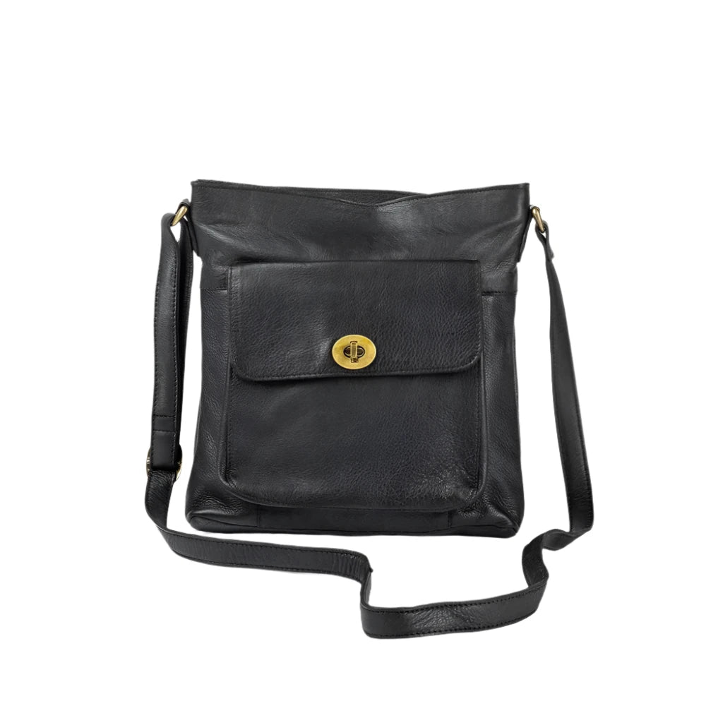 Re:Designed by Dixie Kay Urban skulderveske i skinn Svart-Damevesker-BagBrokers