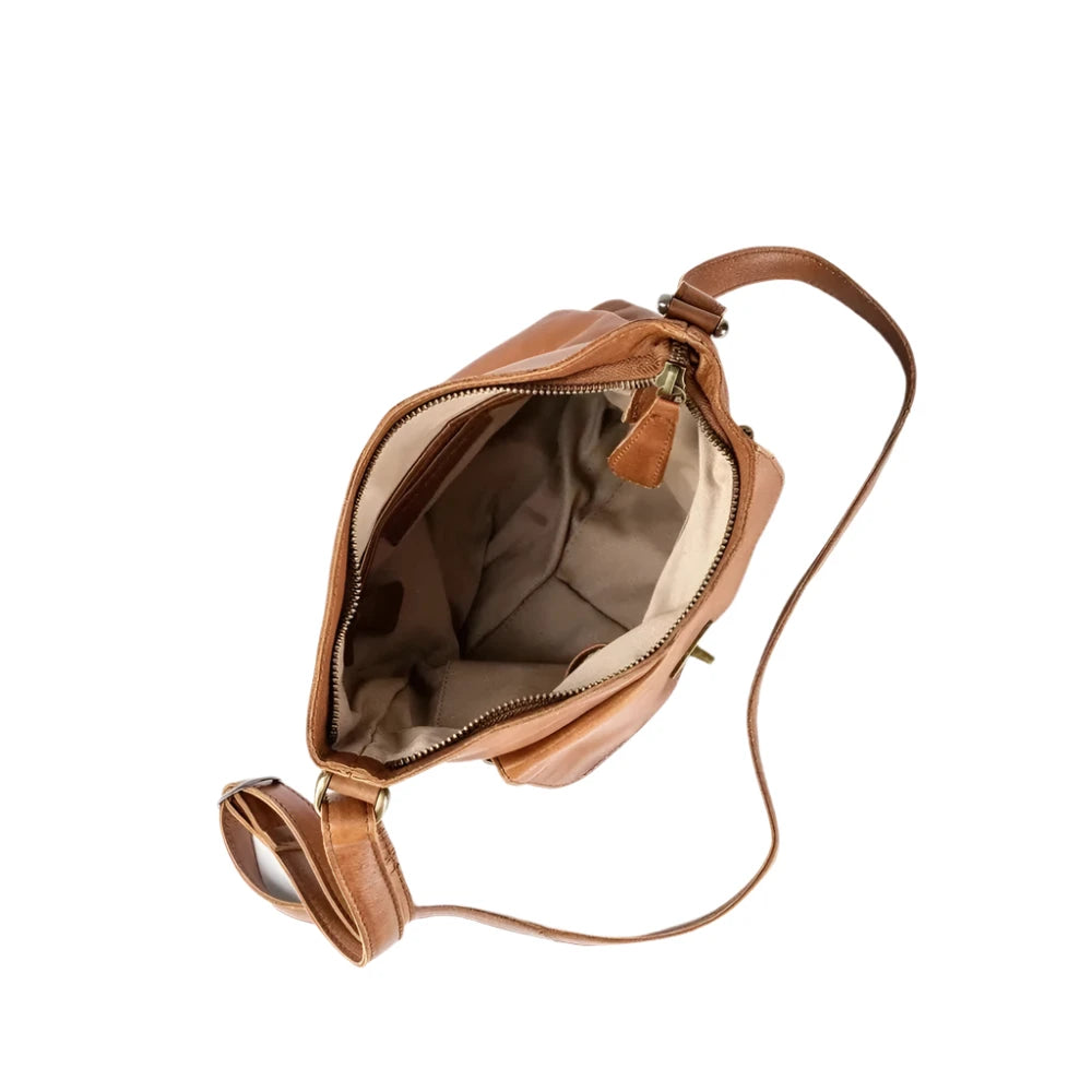 Re:Designed by Dixie Kay Urban skulderveske i skinn Walnut-Damevesker-BagBrokers