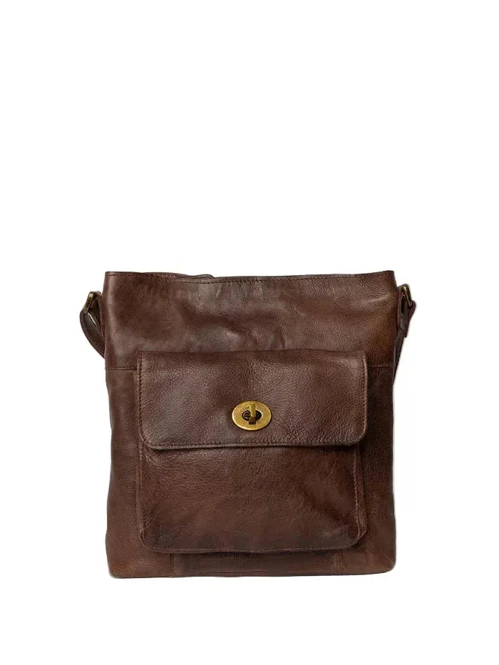 Re:Designed by Dixie Kay Urban skulderveske i skinn Woodsmoke-Damevesker-BagBrokers