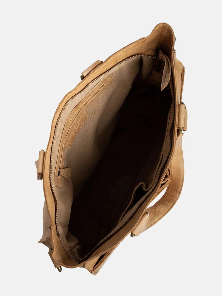 Re:Designed by Dixie Liva Urban skulderveske i skinn Desert Sand-Damevesker-BagBrokers