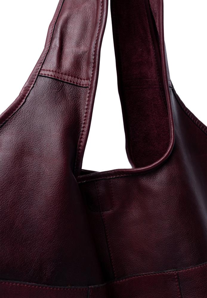 Re:Designed by Dixie Lyra Urban skulderveske i skinn Dark Cherry-Damevesker-BagBrokers