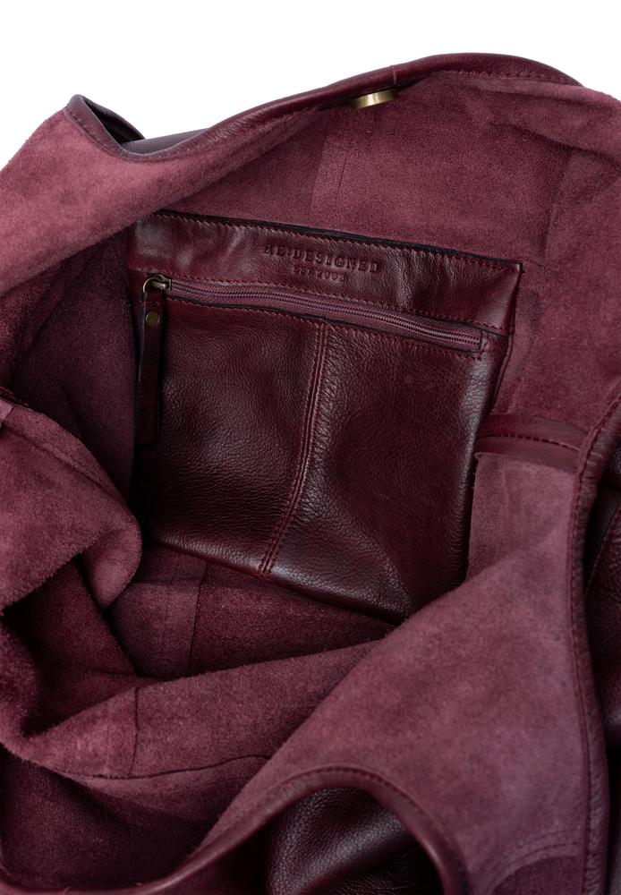 Re:Designed by Dixie Lyra Urban skulderveske i skinn Dark Cherry-Damevesker-BagBrokers