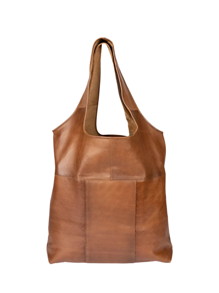 Re:Designed by Dixie Lyra Urban skulderveske i skinn Walnut-Damevesker-BagBrokers