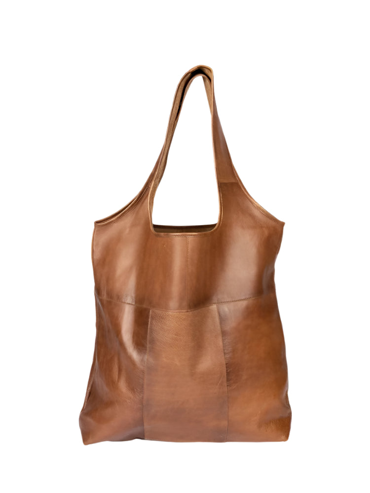 Re:Designed by Dixie Lyra Urban skulderveske i skinn Walnut-Damevesker-BagBrokers