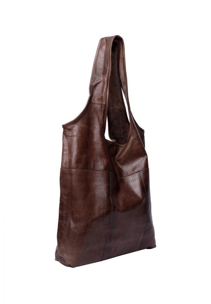 Re:Designed by Dixie Lyra Urban skulderveske i skinn Woodsmoke-Damevesker-BagBrokers