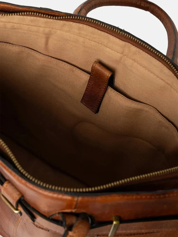 Re:Designed by Dixie Mada Big veske med bærehåndtak i skinn Walnut-Damevesker-BagBrokers