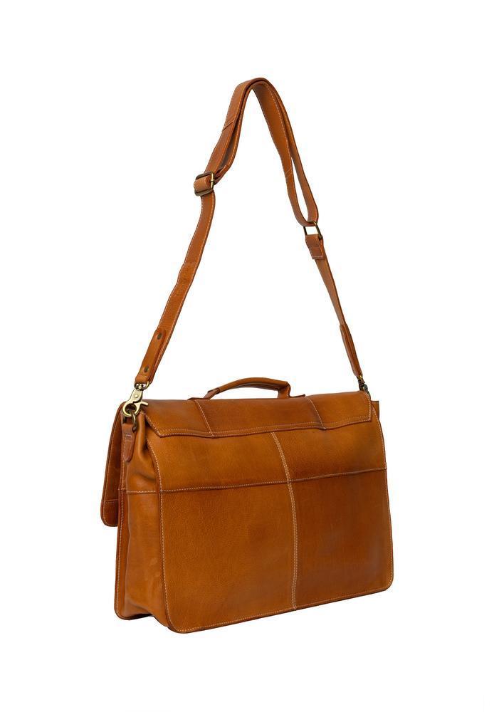 Re:Designed by Dixie Melia Big veske med bærehåndtak i skinn Burned Tan-Damevesker-BagBrokers