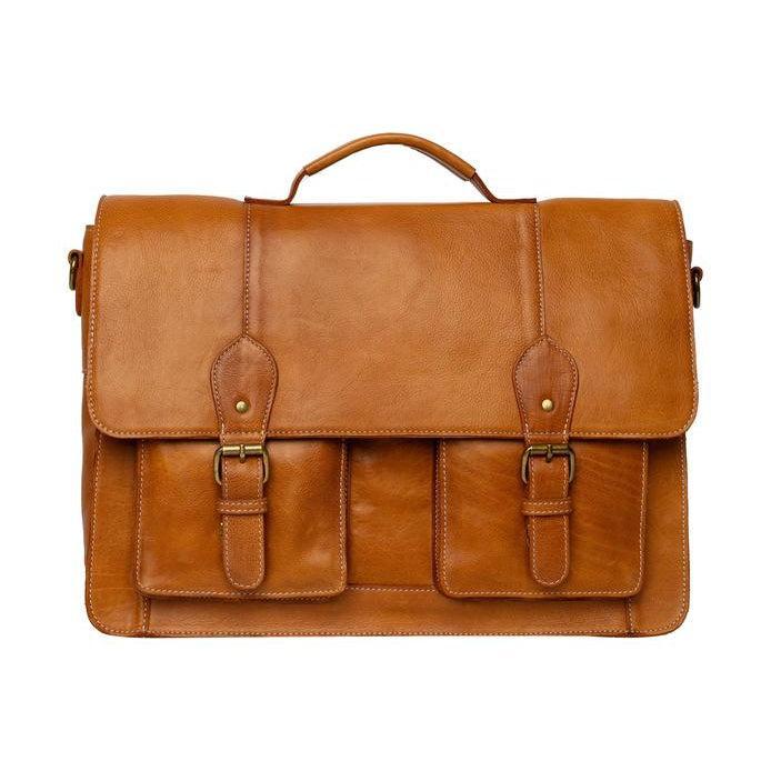 Re:Designed by Dixie Melia Big veske med bærehåndtak i skinn Burned Tan-Damevesker-BagBrokers