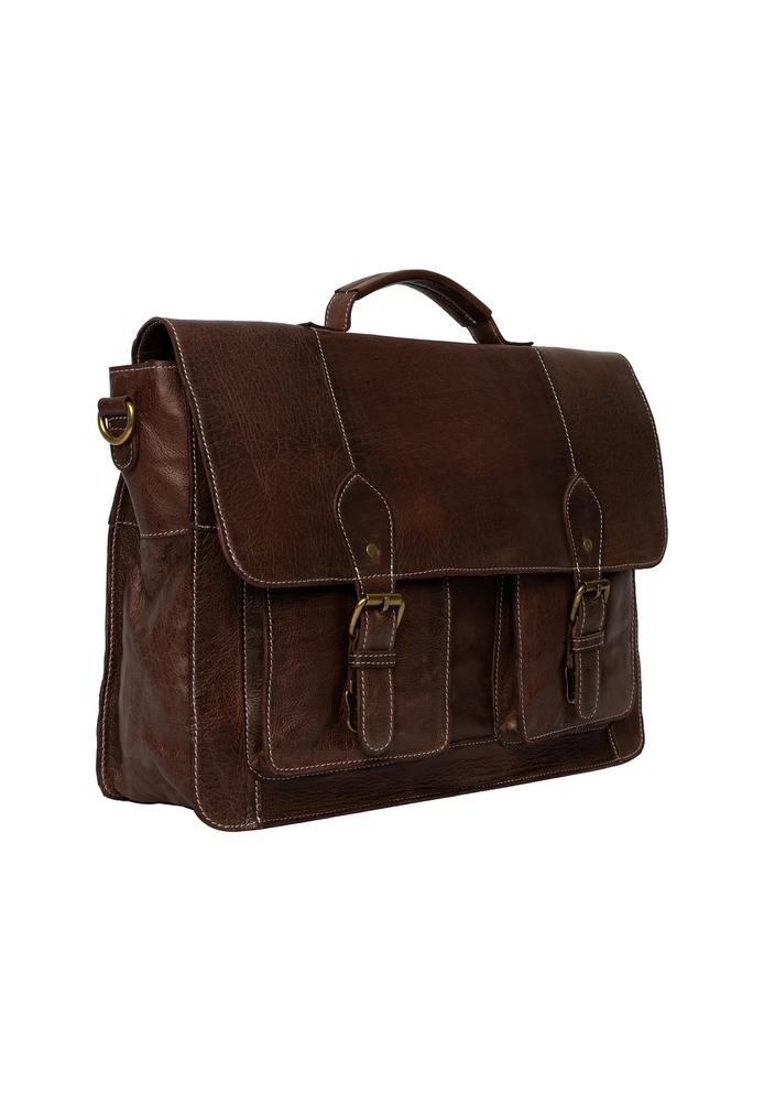 Re:Designed by Dixie Melia Big veske med bærehåndtak i skinn Woodsmoke-Damevesker-BagBrokers