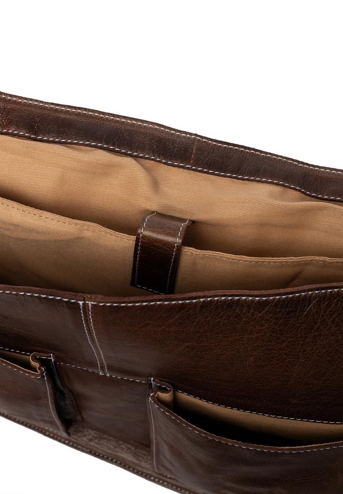 Re:Designed by Dixie Melia Big veske med bærehåndtak i skinn Woodsmoke-Damevesker-BagBrokers