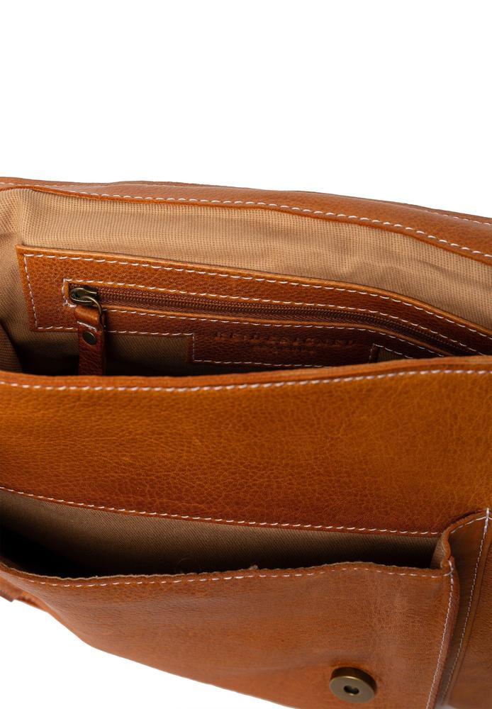 Re:Designed by Dixie Melia Medium veske med bærehåndtak i skinn Burned Tan-Damevesker-BagBrokers