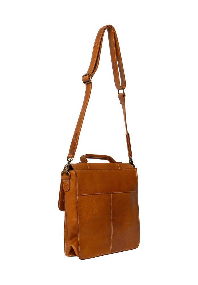 Re:Designed by Dixie Melia Medium veske med bærehåndtak i skinn Burned Tan-Damevesker-BagBrokers