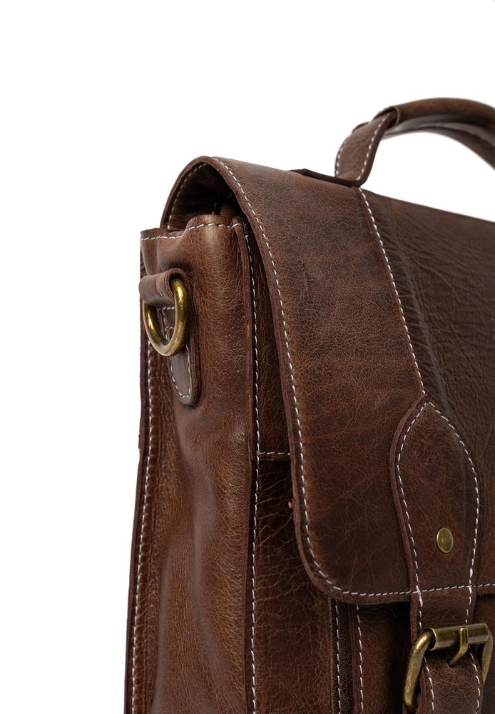 Re:Designed by Dixie Melia Medium veske med bærehåndtak i skinn Woodsmoke-Damevesker-BagBrokers