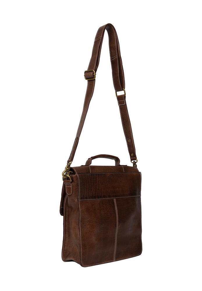 Re:Designed by Dixie Melia Medium veske med bærehåndtak i skinn Woodsmoke-Damevesker-BagBrokers