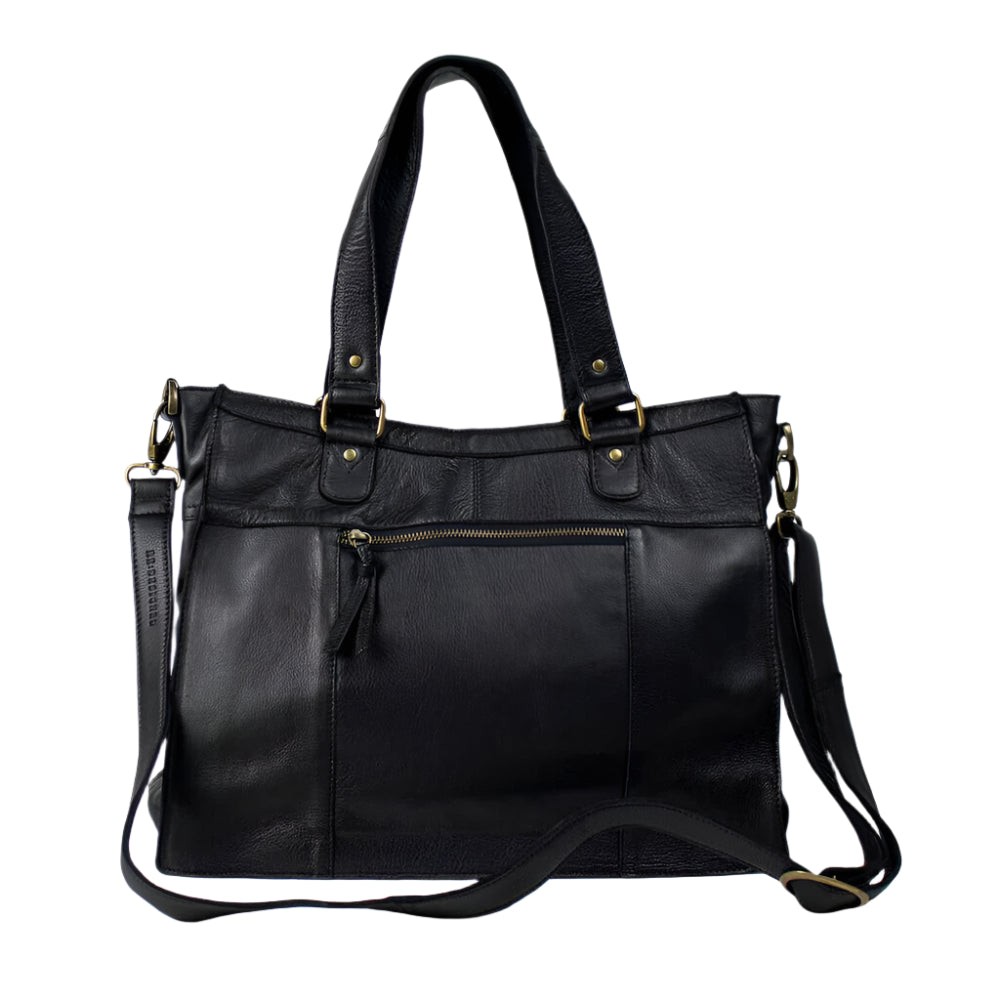 Re:Designed by Dixie Molly Urban skulderveske i skinn Svart-Damevesker-BagBrokers